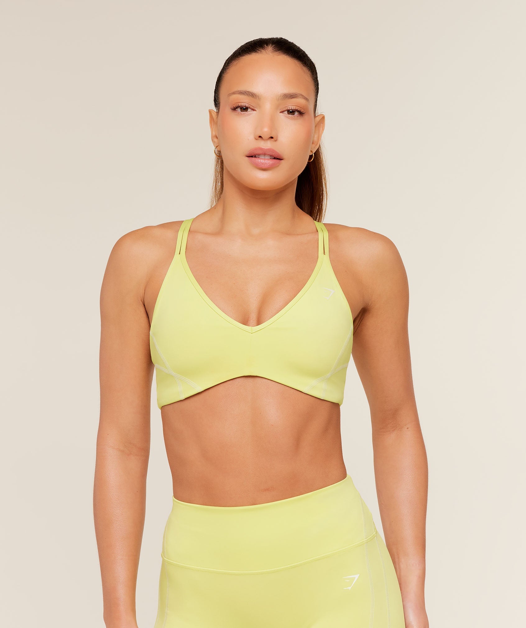 Volt Light Support Sports Bra - Sorbet Yellow/White