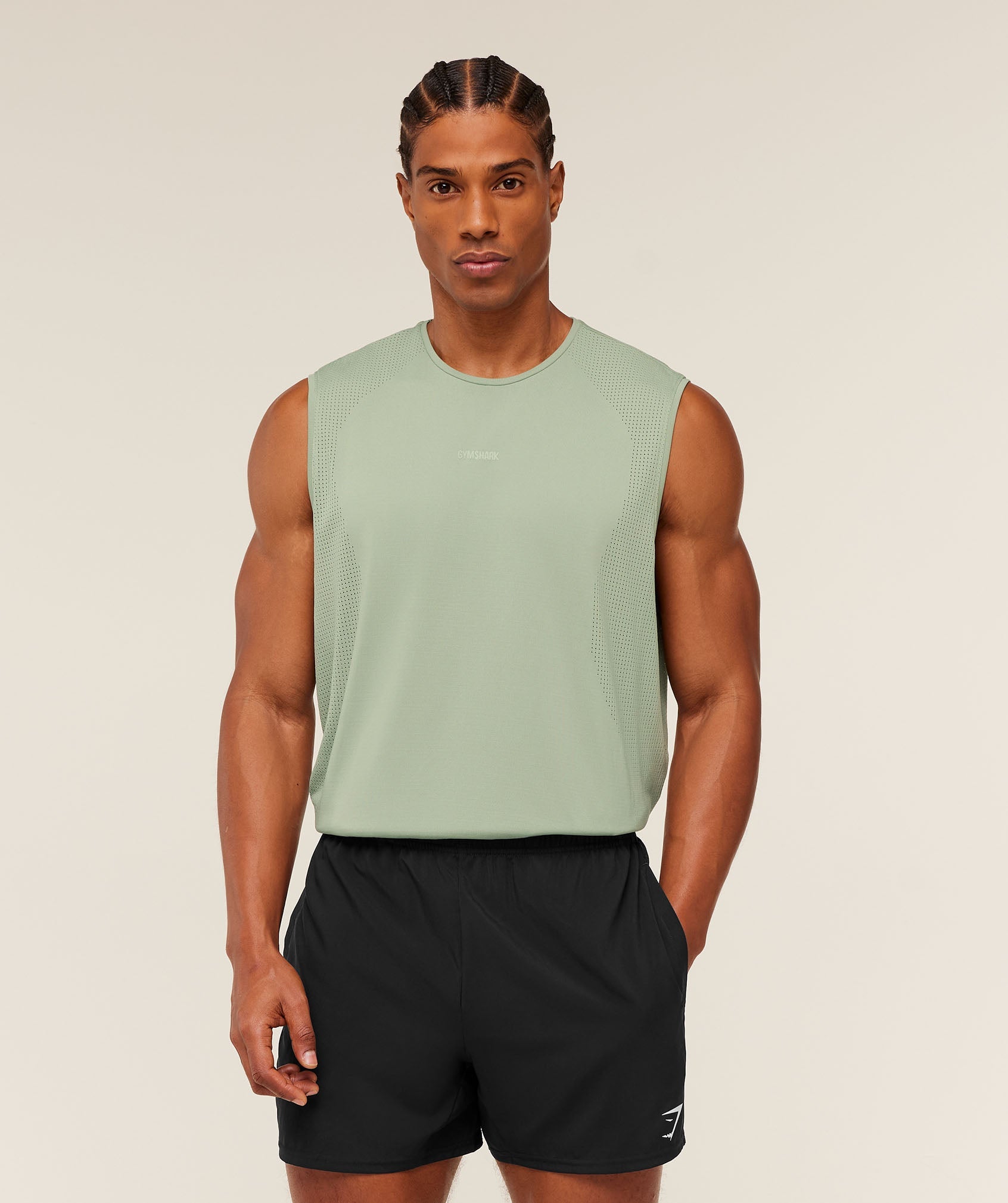 Distance Seamless Tank - Haze Green / Haze Green ;)