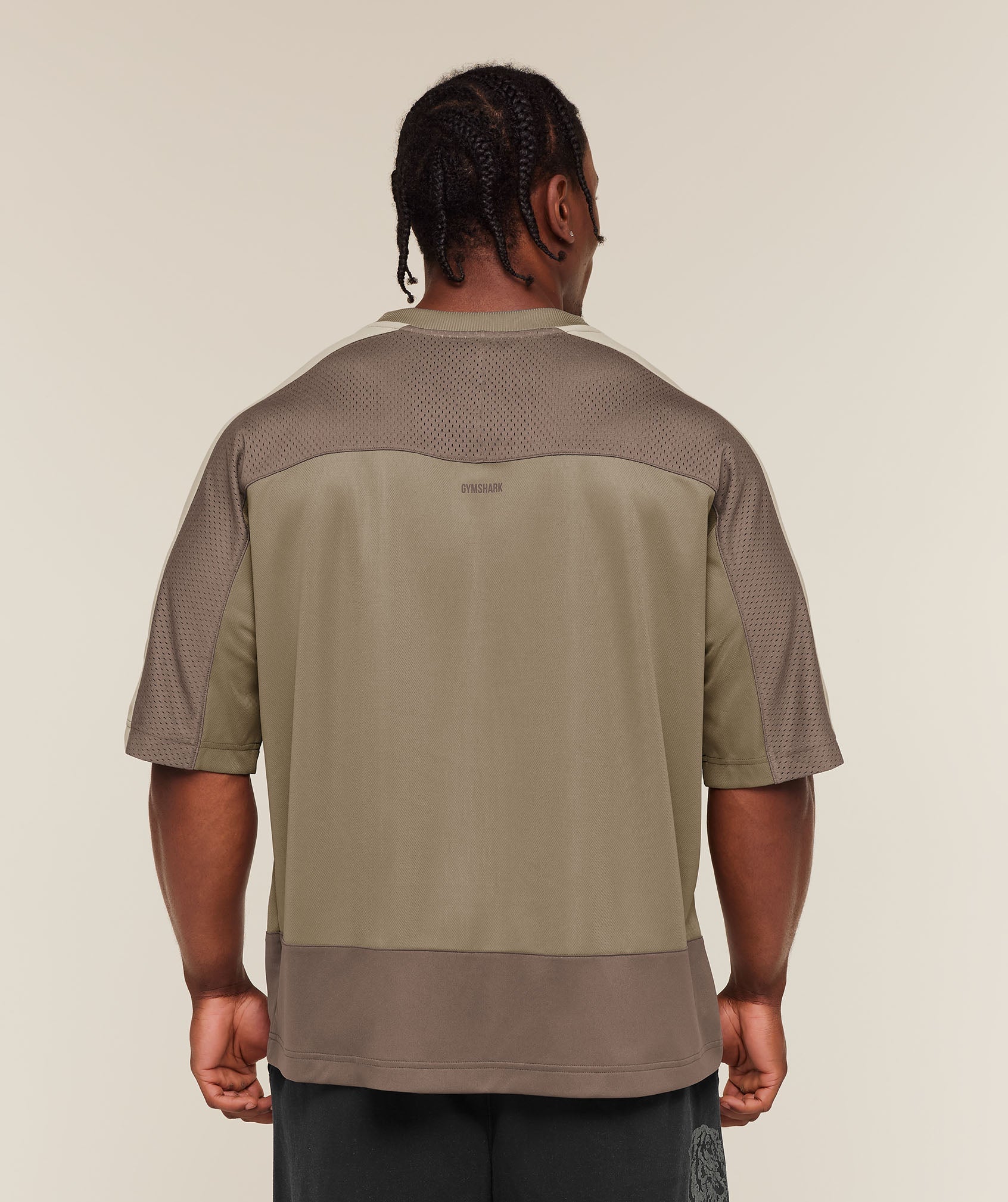 Collective Mesh Wordmark Jersey - Lifestyle Brown/Soft Brown/Pebble Grey