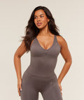 Lift Seamless Tank with Shelf - Cool Brown