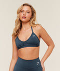 Minimal Halterneck Sports Bra - GS Stealth Blue