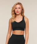 Lightweight High Support Sports Bra - Black