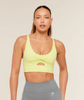 Twist Front Sports Bra - Sorbet Yellow