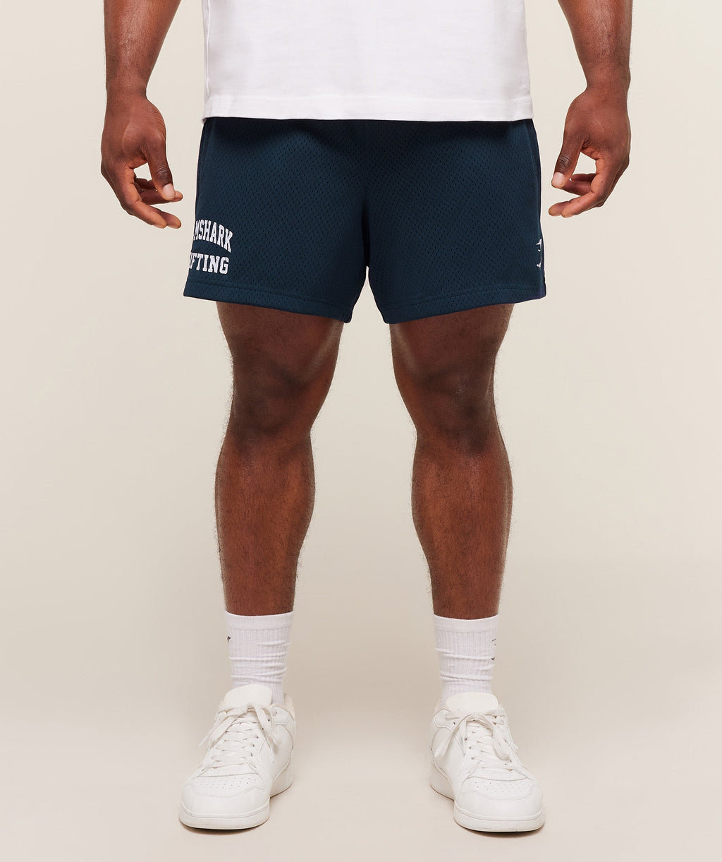 Lifting Mesh 5" Shorts - Navy