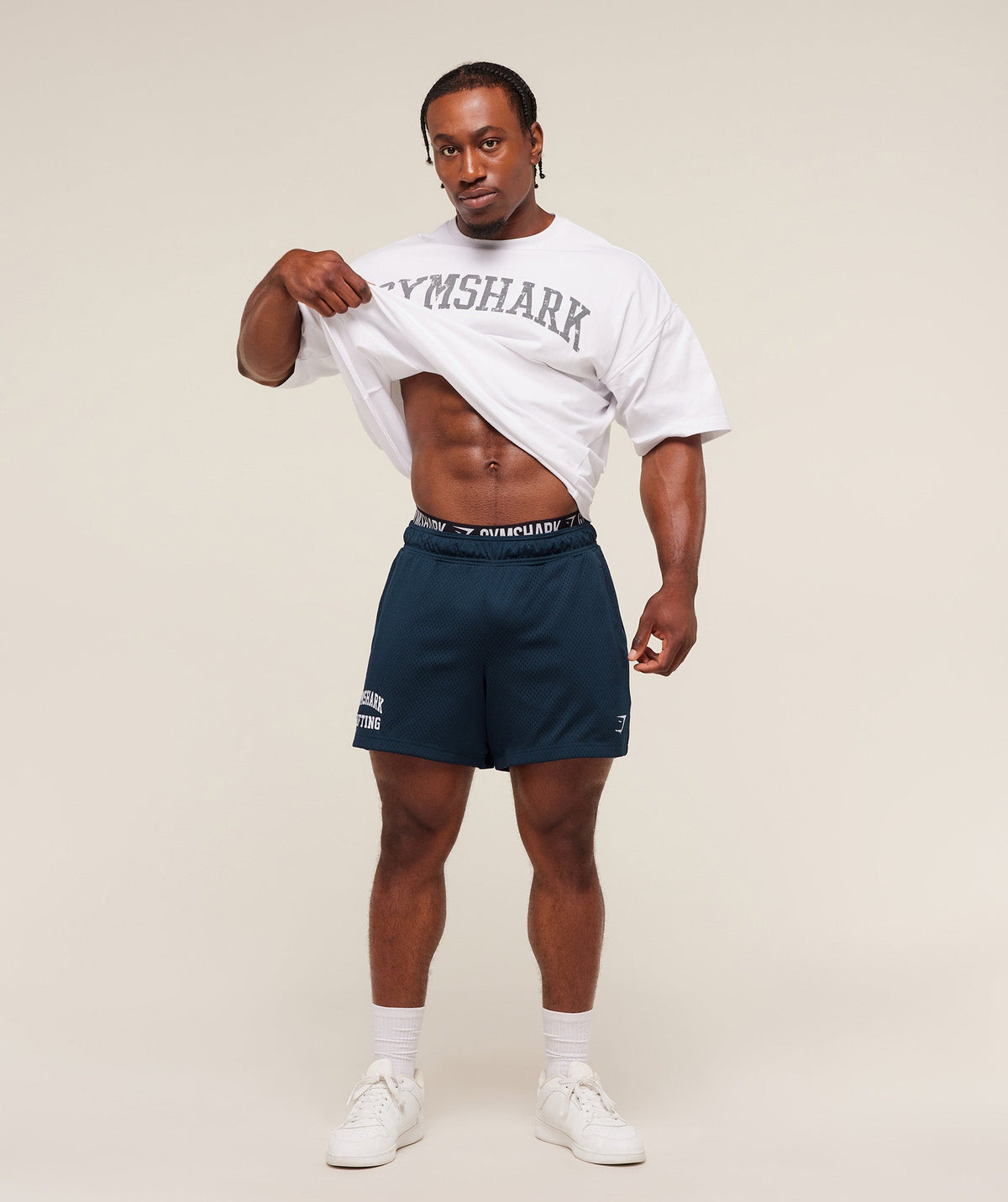 Lifting Mesh 5" Shorts - Navy