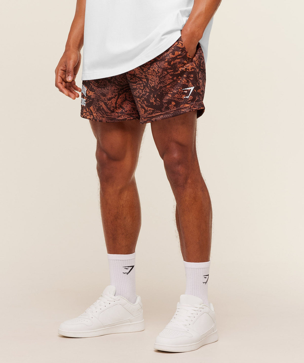 Lifting Mesh 5" Shorts - Terracotta Orange ;)