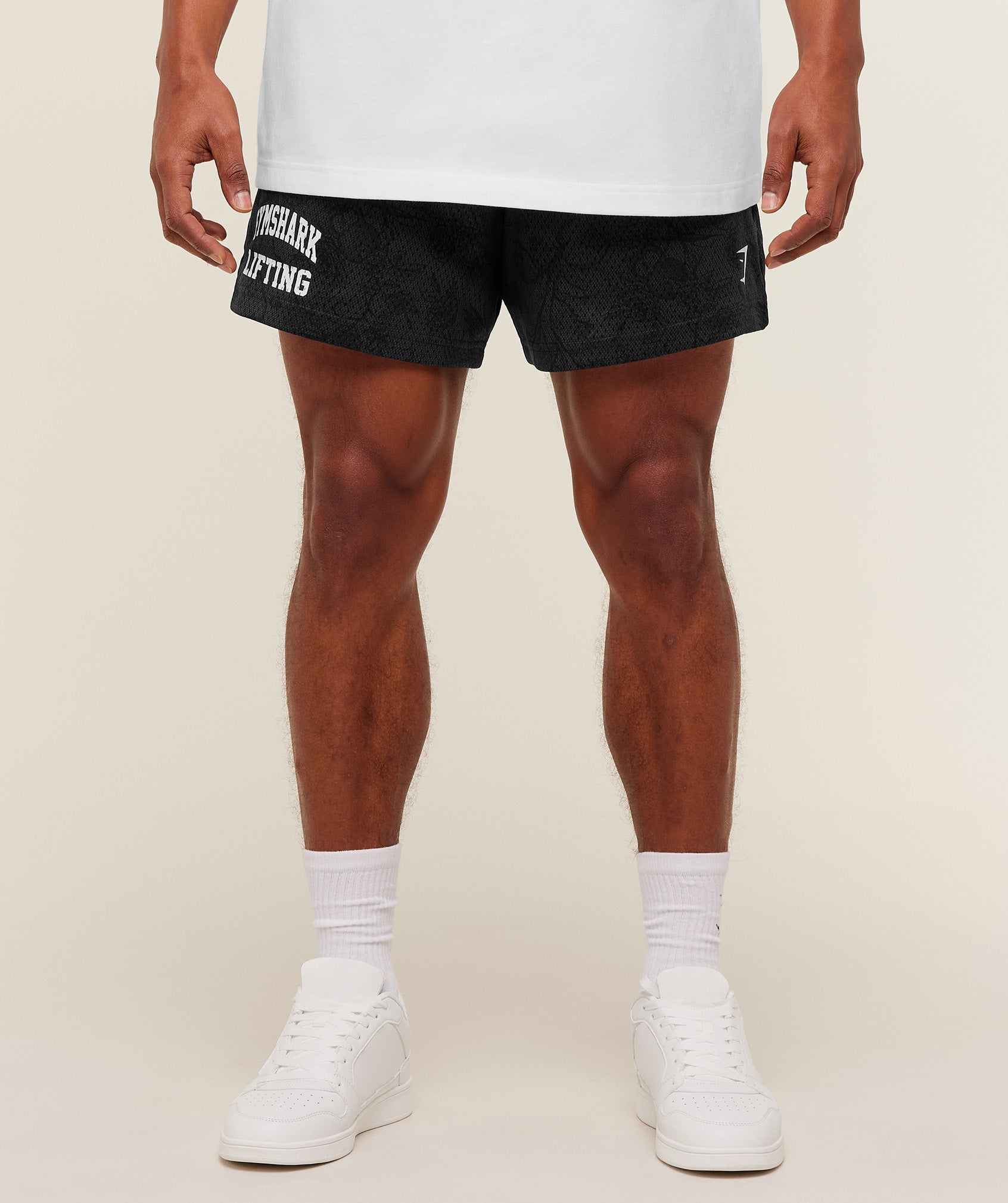 Lifting Mesh 5" Shorts - Black/Grey