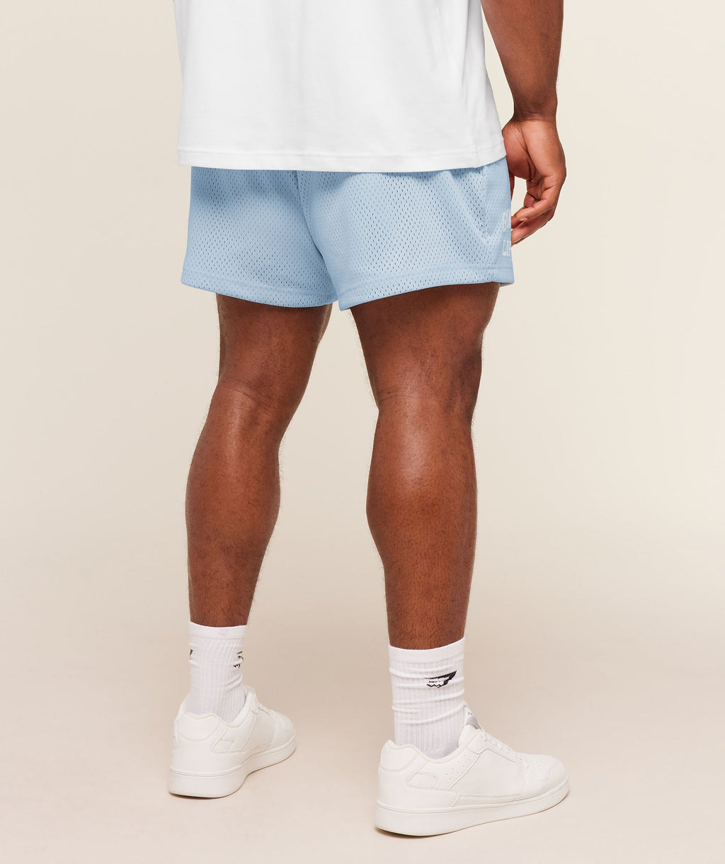 Lifting Mesh 5" Shorts - Chilled Blue