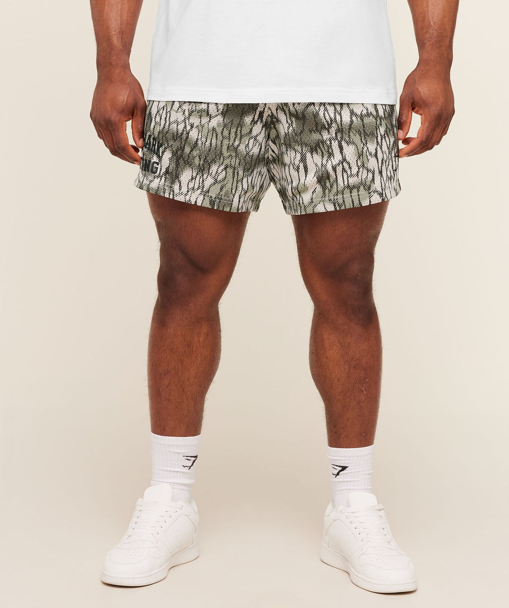 Lifting Mesh 5" Shorts - Pebble Grey