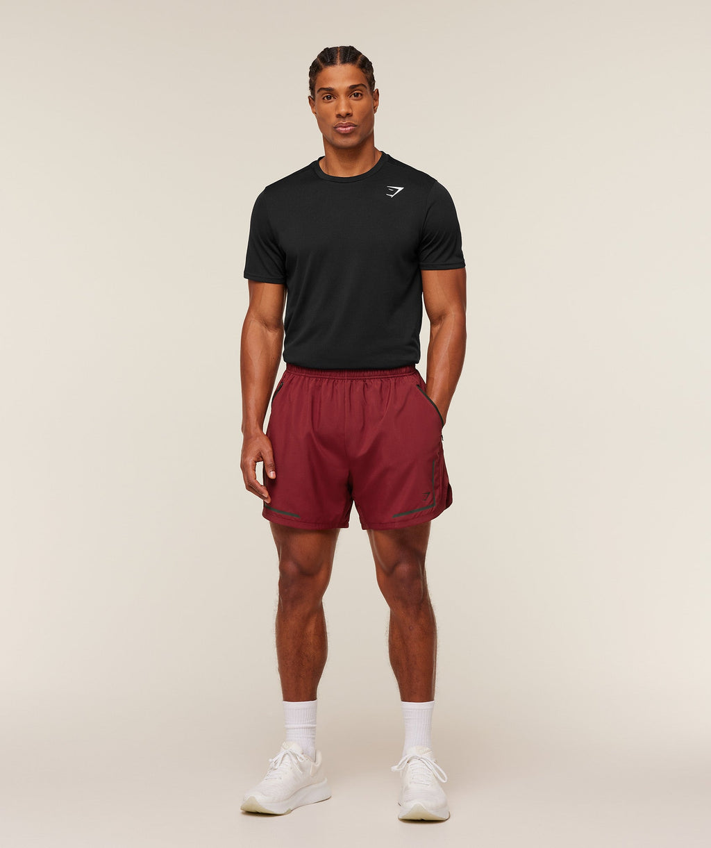 Movement Sport 5" Shorts - Sets Red