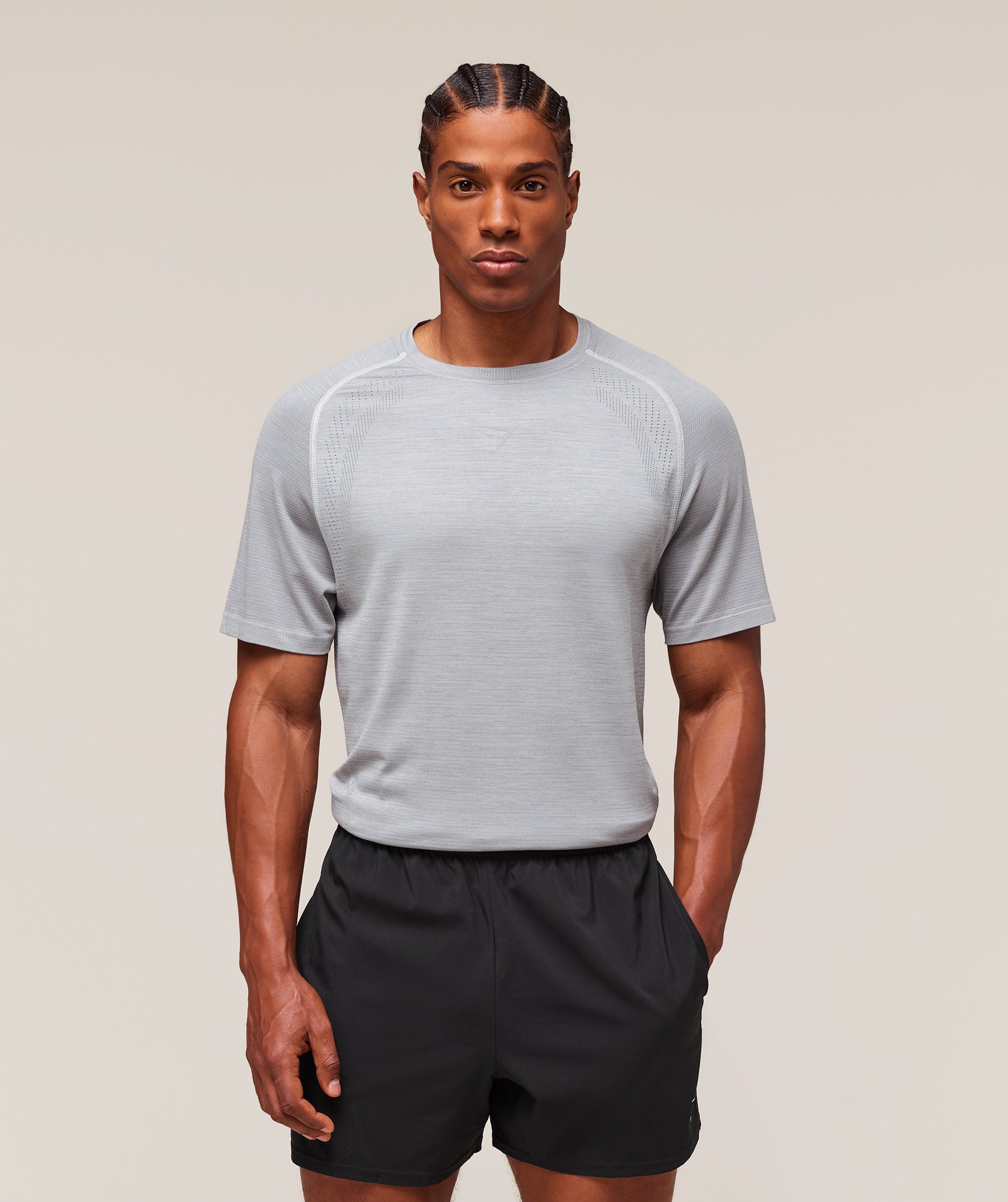 Versatile Seamless T-Shirt - Light Grey/Smokey Grey ;)