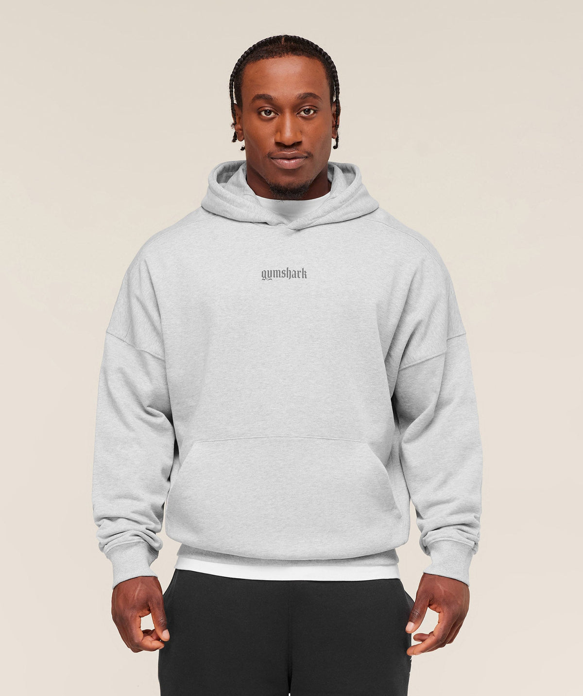 Olde English Hoodie - Soft Grey Marl ;)