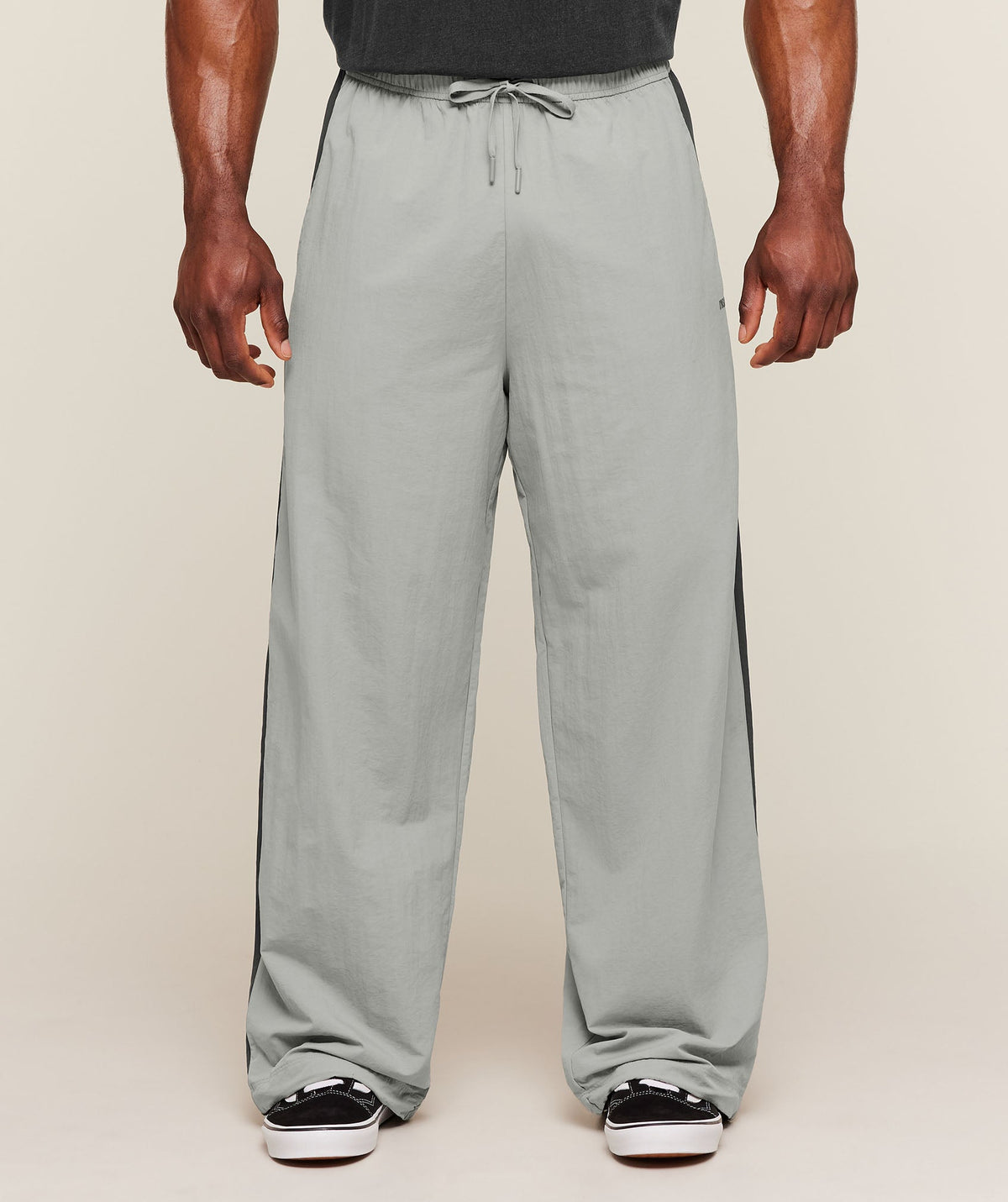 Retro Collegiate Track Pants - Smokey Grey/Onyx Grey