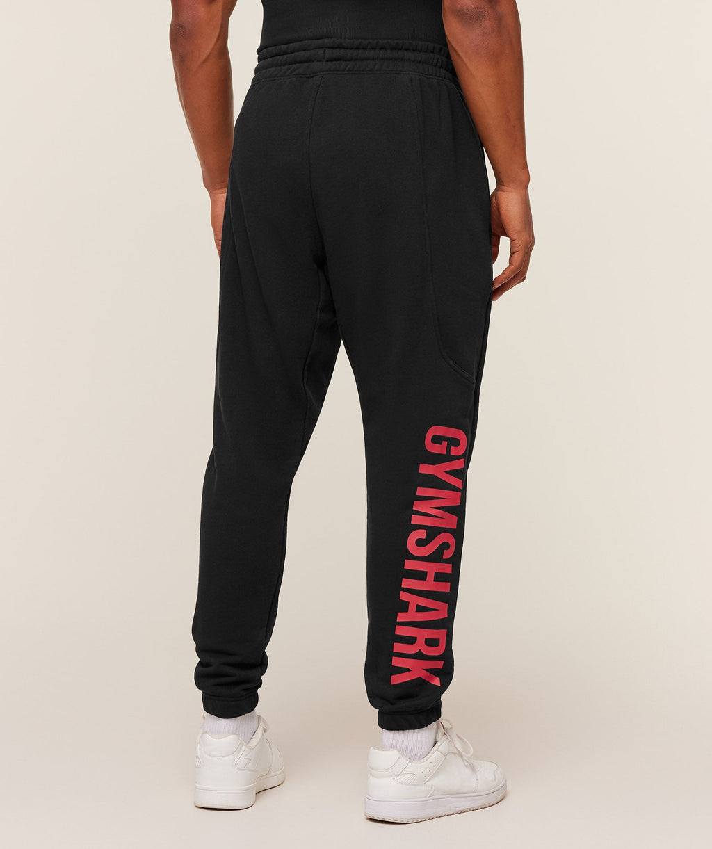 Power Wordmark Joggers - Black/Conditioning Red