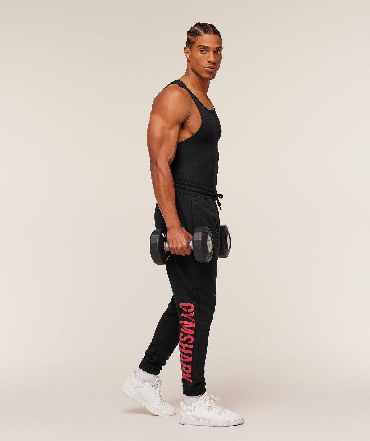 Power Wordmark Joggers - Black/Conditioning Red