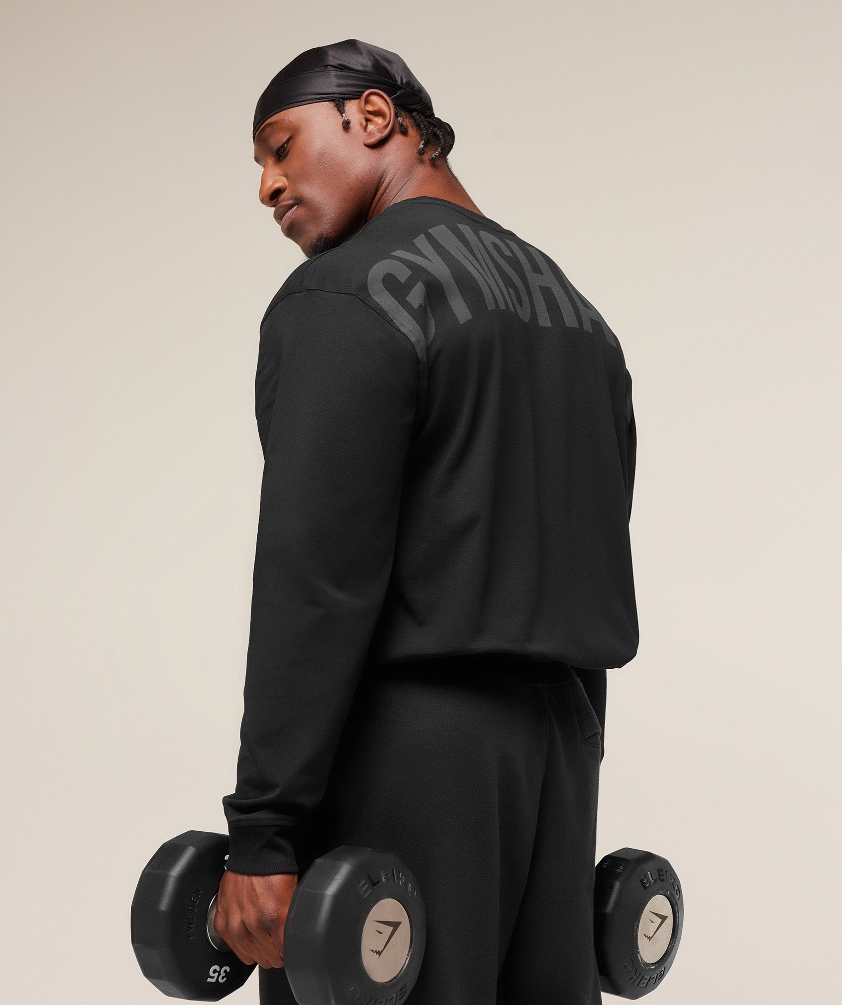 Power Long Sleeve T-Shirt - Black/Asphalt Grey ;)