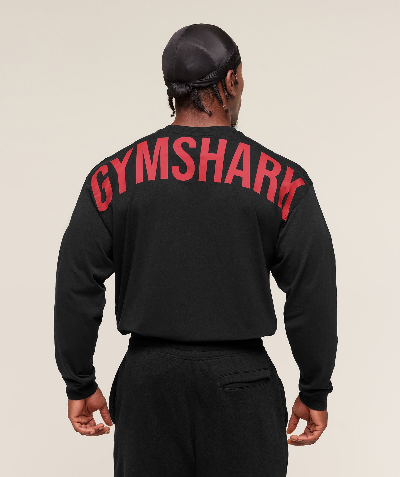 Power Long Sleeve T-Shirt - Black/Conditioning Red