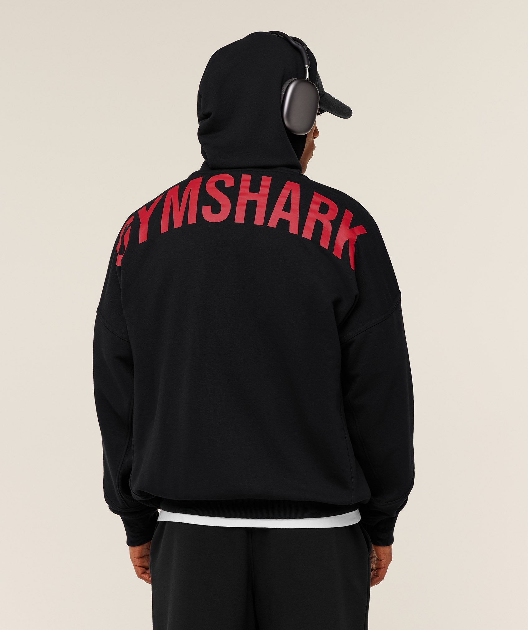 Power Zip Up Hoodie - Black/Conditioning Red ;)