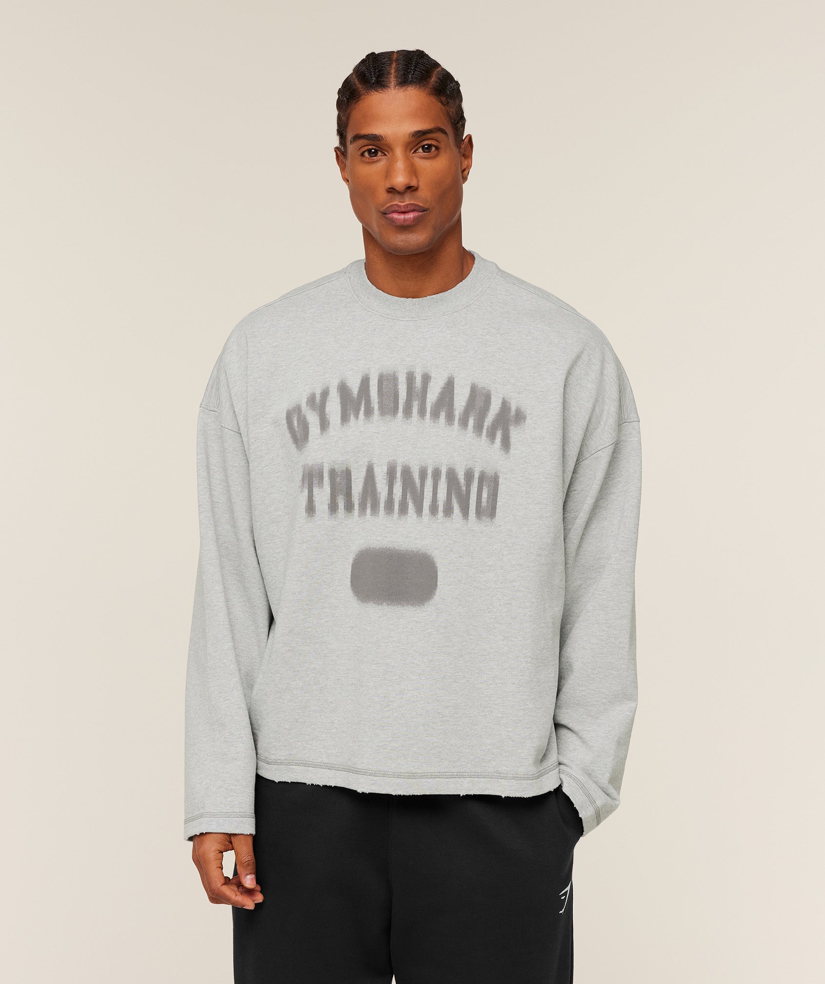 Re-Rack Crew Neck Pullover - Bros Soft Grey Marl