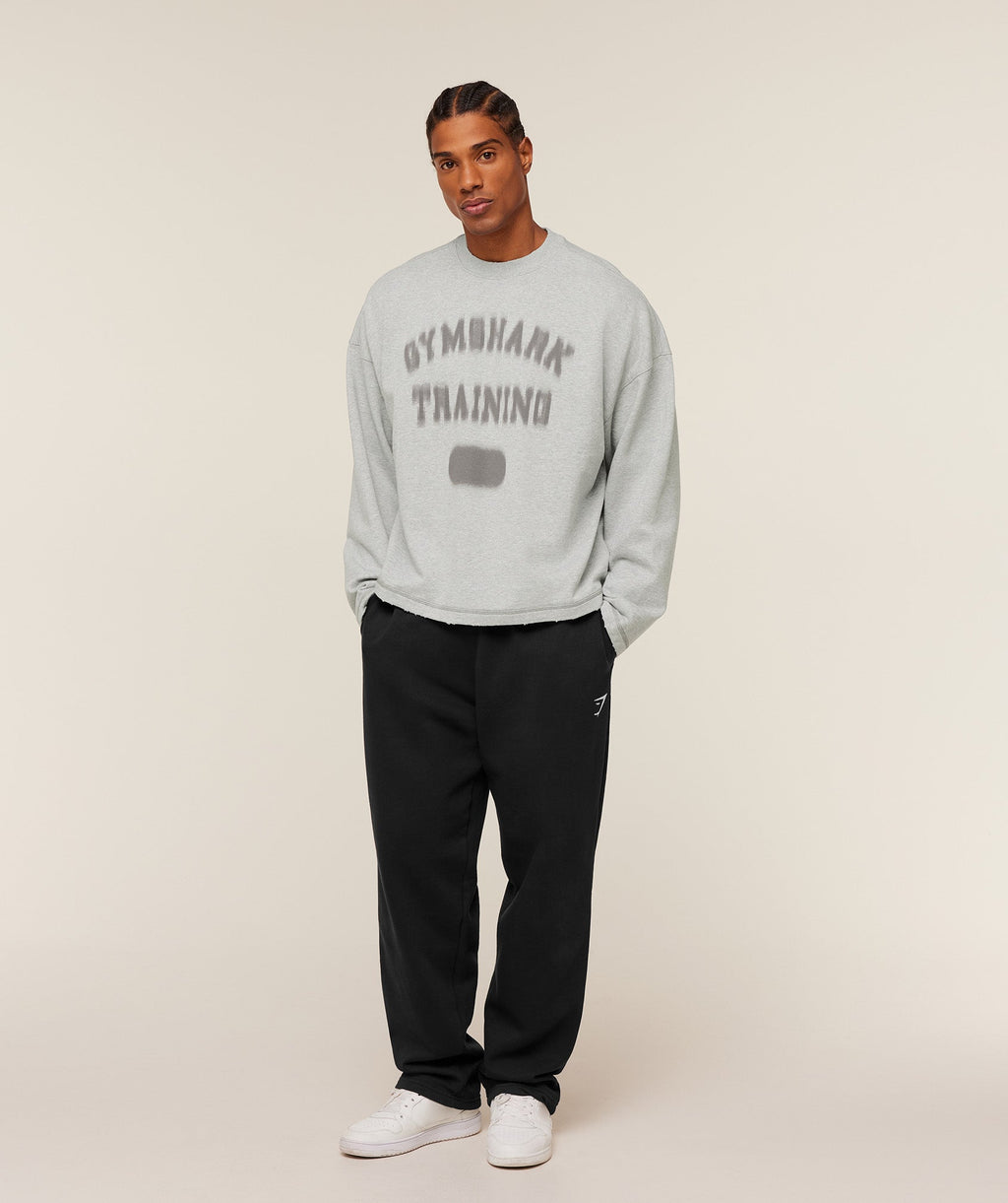 Re-Rack Crew Neck Pullover - Bros Soft Grey Marl