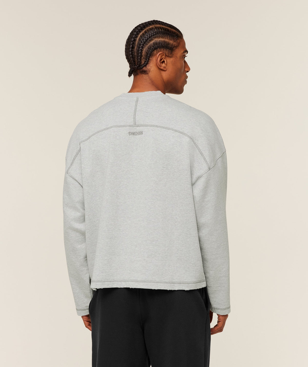 Re-Rack Crew Neck Pullover - Bros Soft Grey Marl
