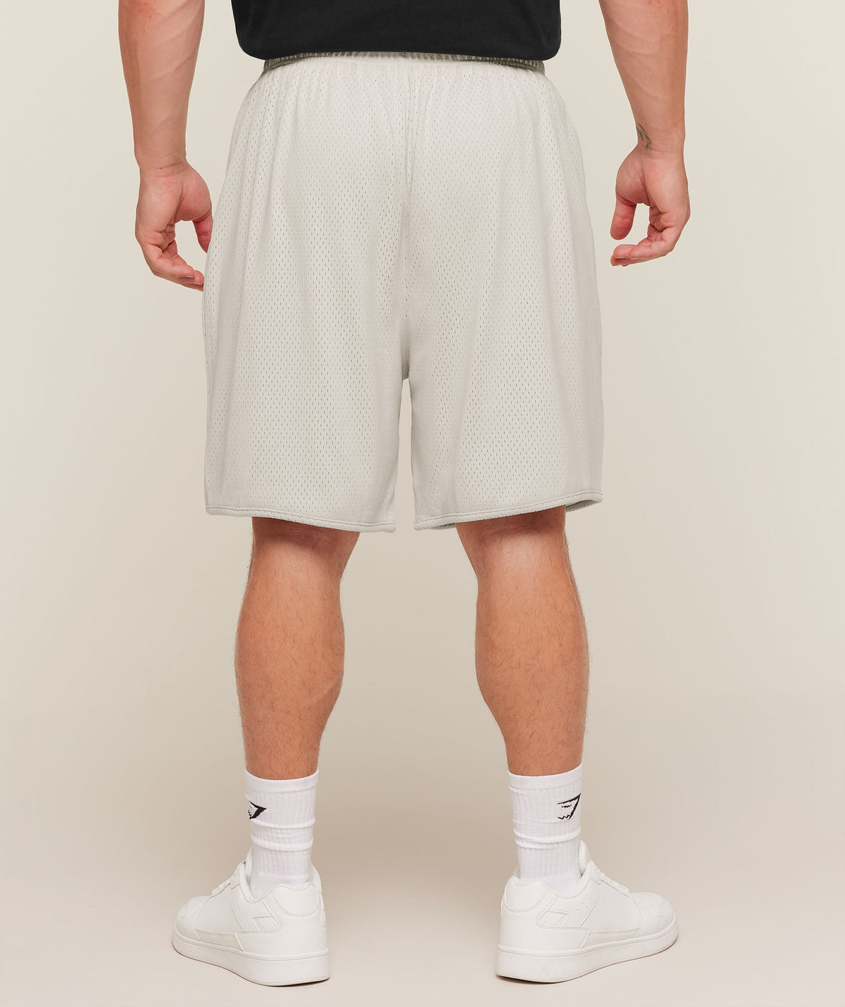 Collective Mesh Shorts - Tinted White