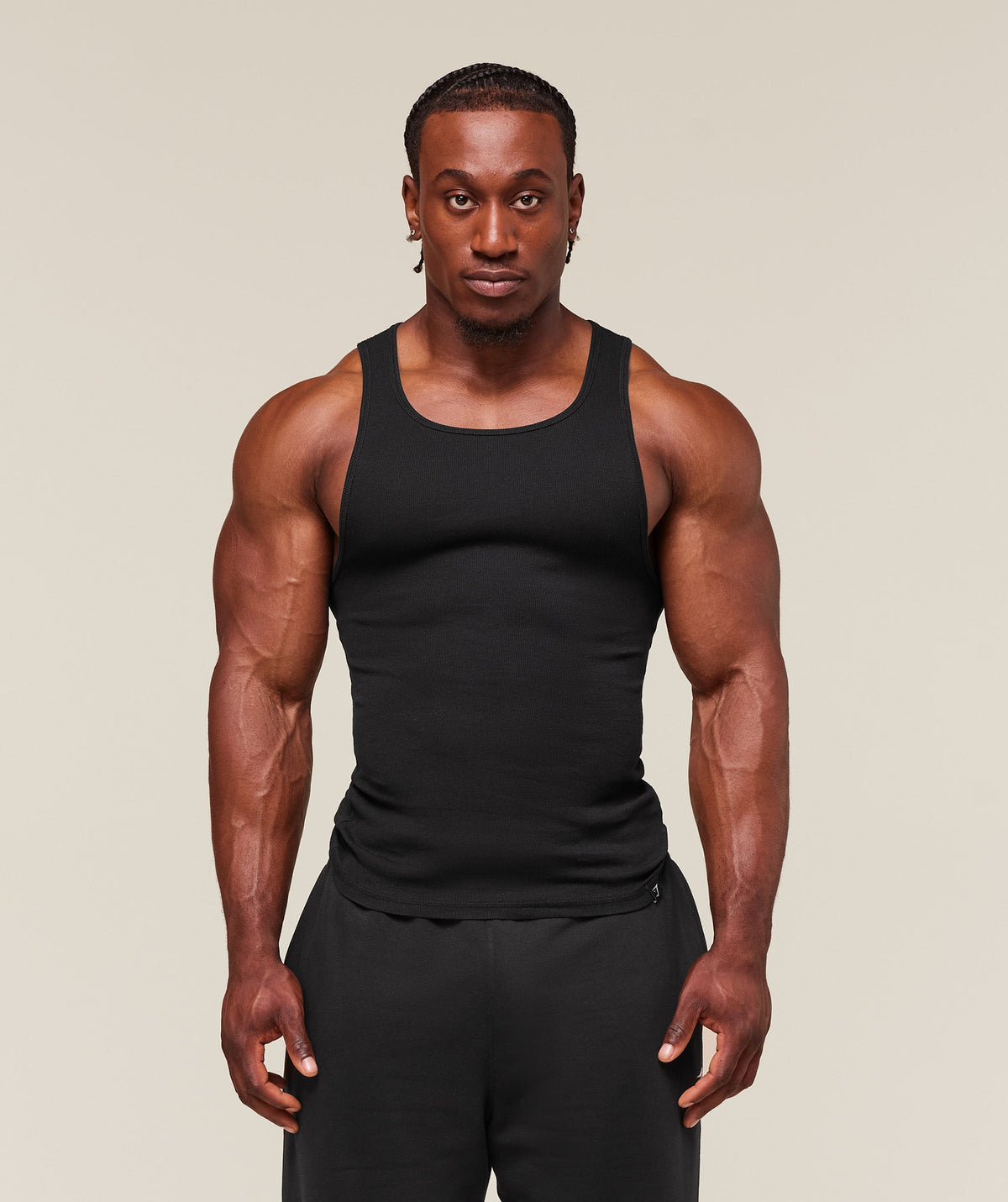 Ribbed Tank 1PK - Black ;)
