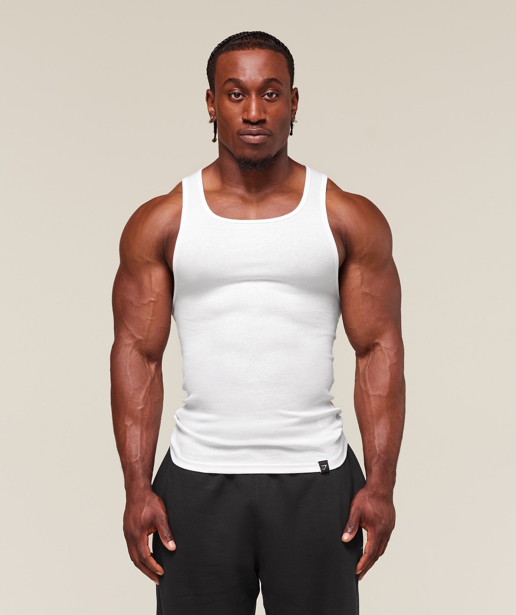 Ribbed Tank 3 Pack - White