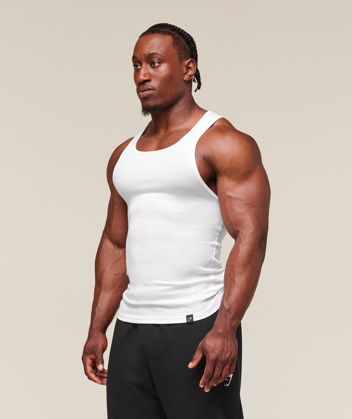 Ribbed Tank 3 Pack - White