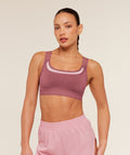 Interval Seamless Medium Support Sports Bra - Reset Pink/Light Pink