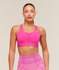 High Support Ruched Sports Bra - Super-Set Pink