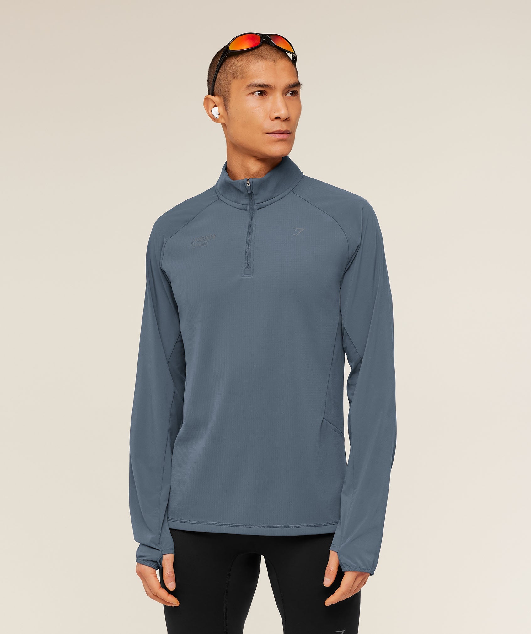 Running Elite 1/4 Zip - Titanium Blue ;)