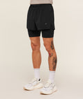 Running Elite 2 in 1 5" Shorts - Black