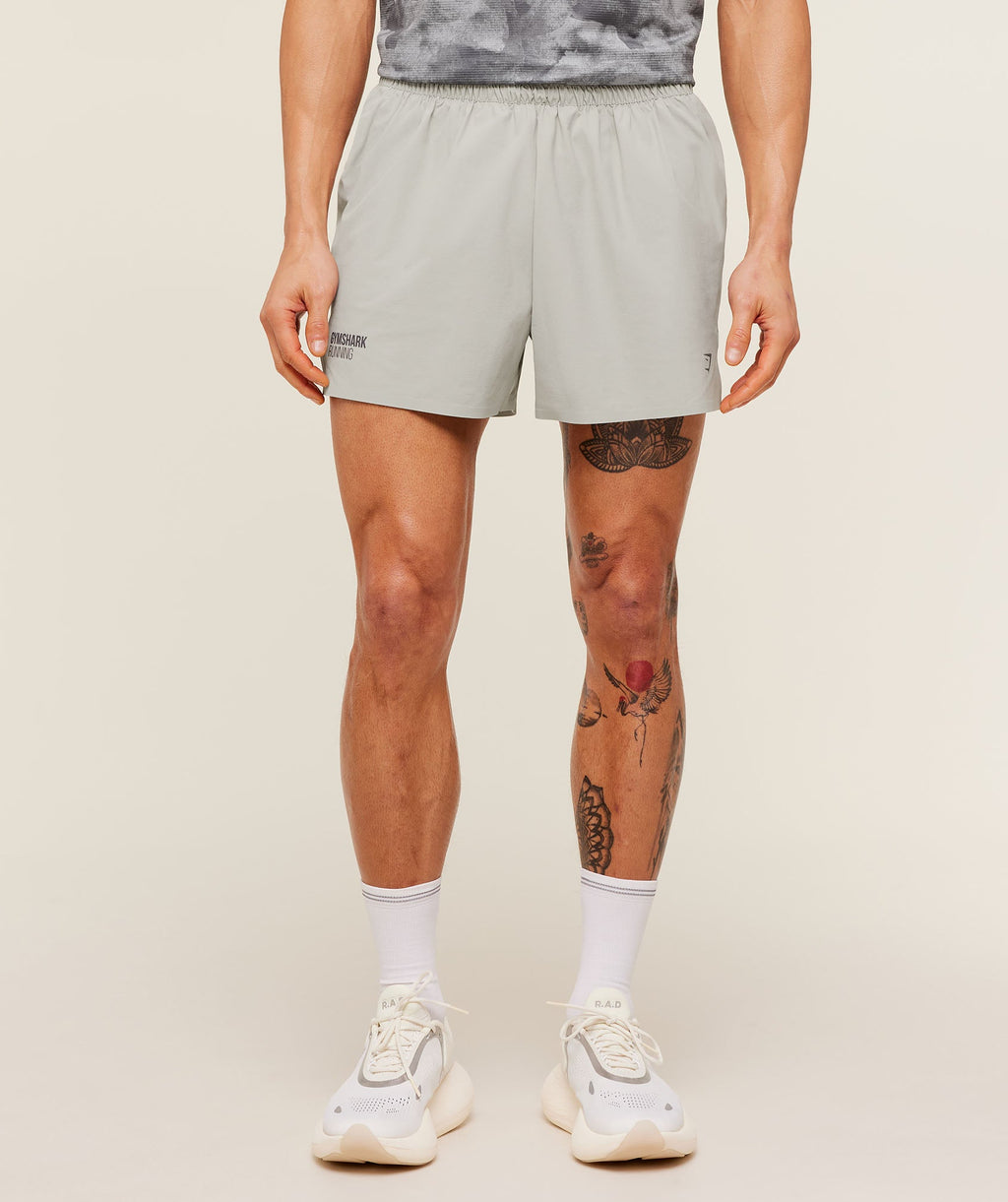 Running Elite 5" Short - Stone Grey