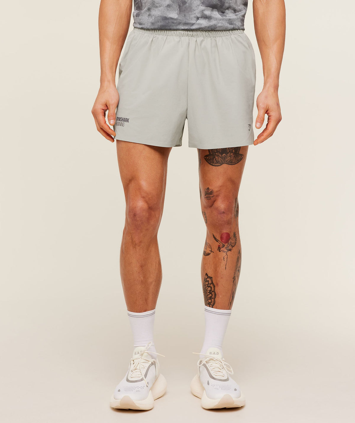 Running Elite 5" Short - Stone Grey