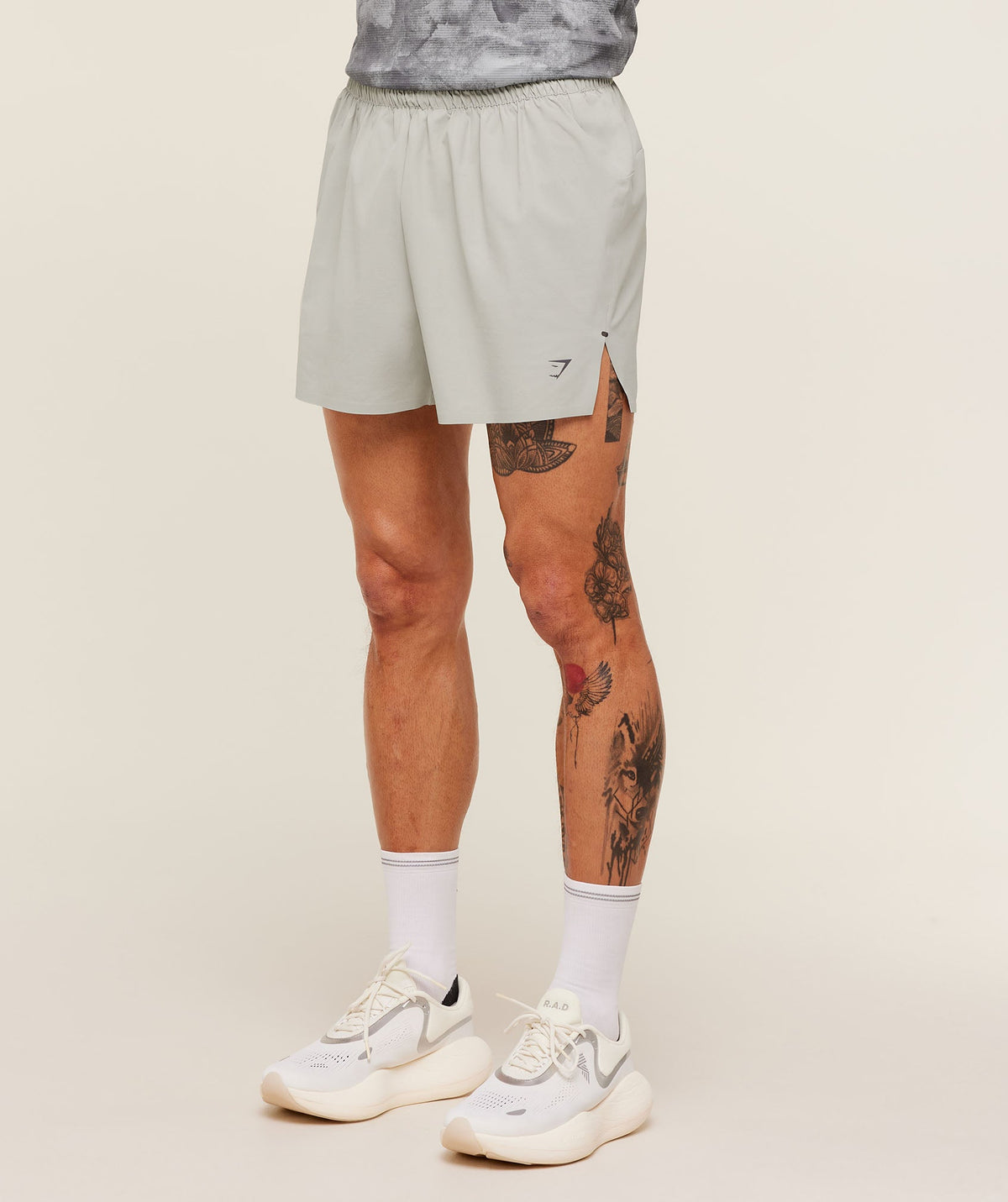 Running Elite 5" Short - Stone Grey