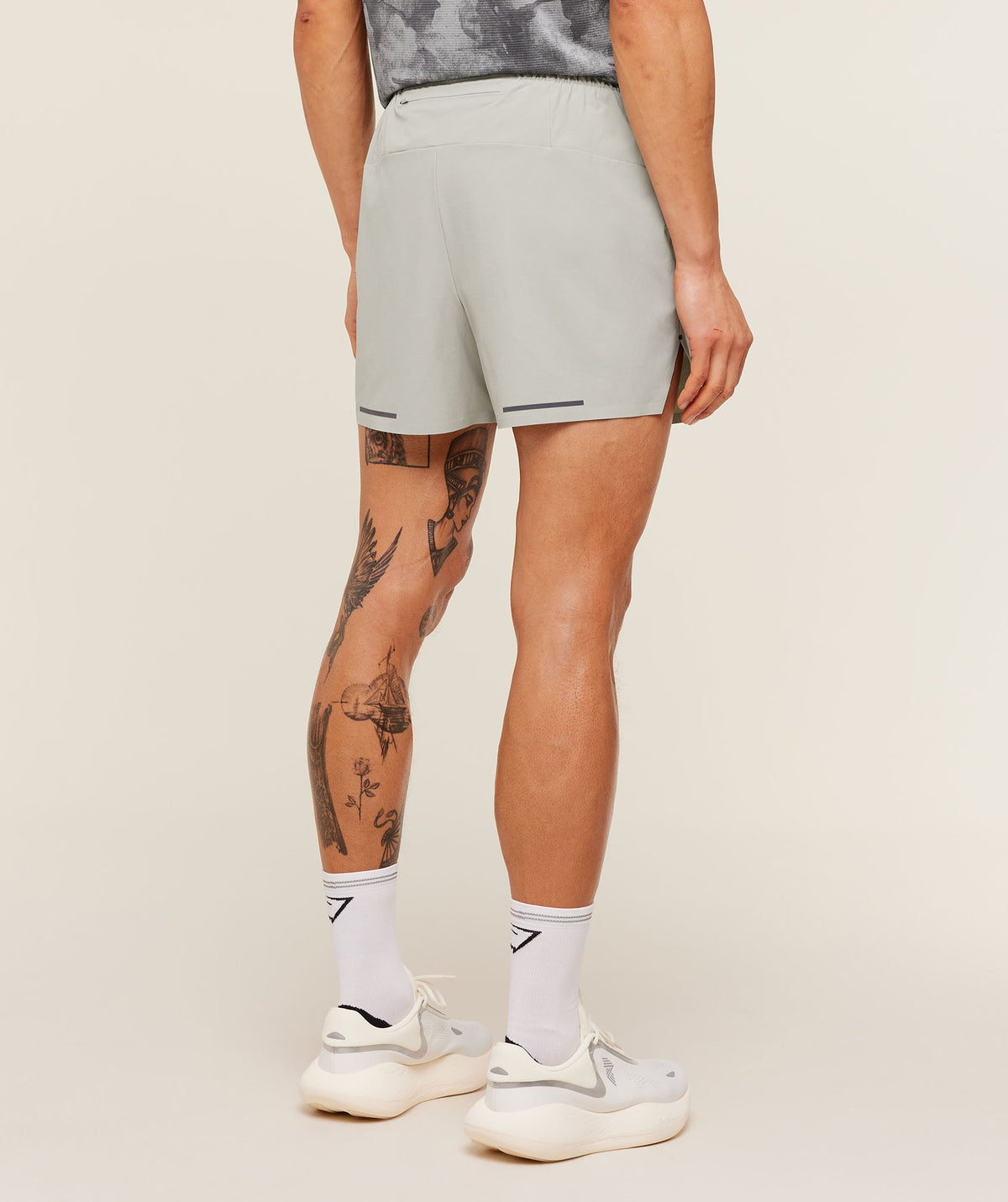 Running Elite 5" Short - Stone Grey