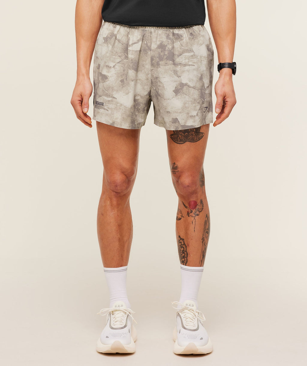 Running Elite 5" Short - Pebble Grey