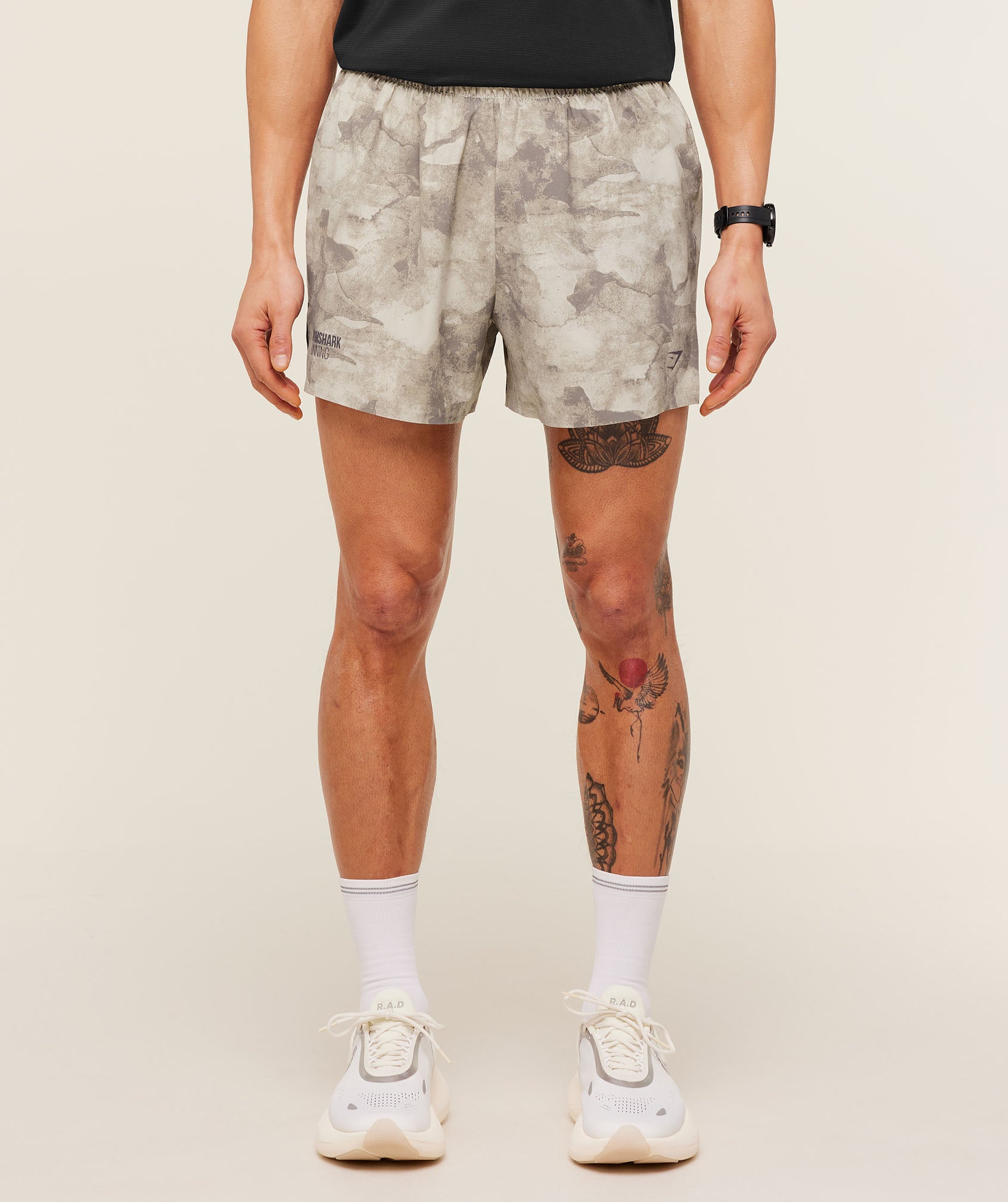 Running Elite 5" Short - Pebble Grey