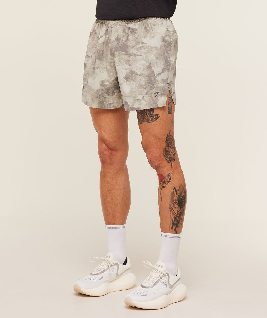 Running Elite 5" Short - Pebble Grey