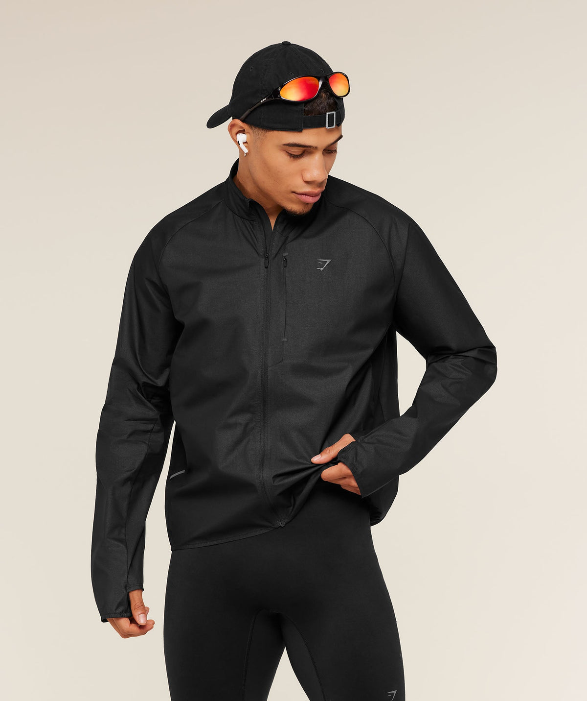 Running Elite Lightweight Windbreaker - Black