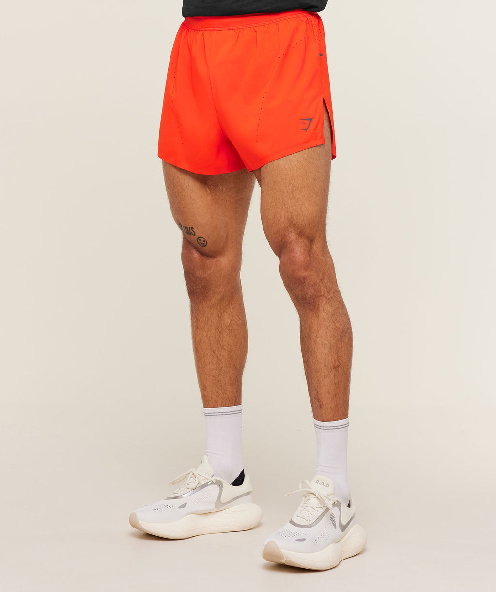 Running Elite Race 5" Short - Electric Orange