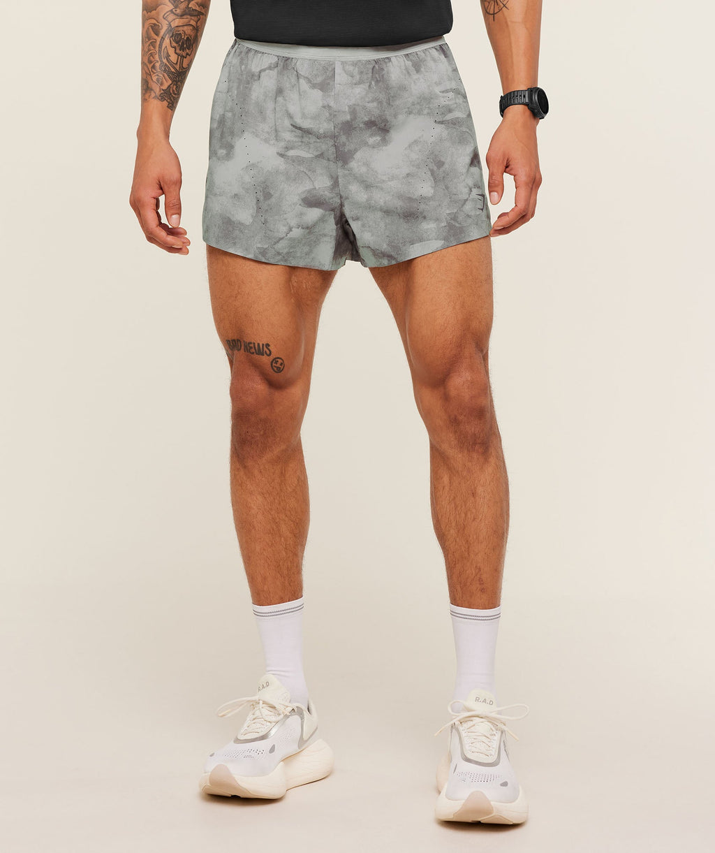 Running Elite Race 5" Short - Smokey Grey