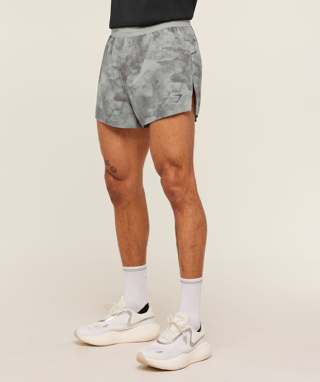 Running Elite Race 5" Short - Smokey Grey