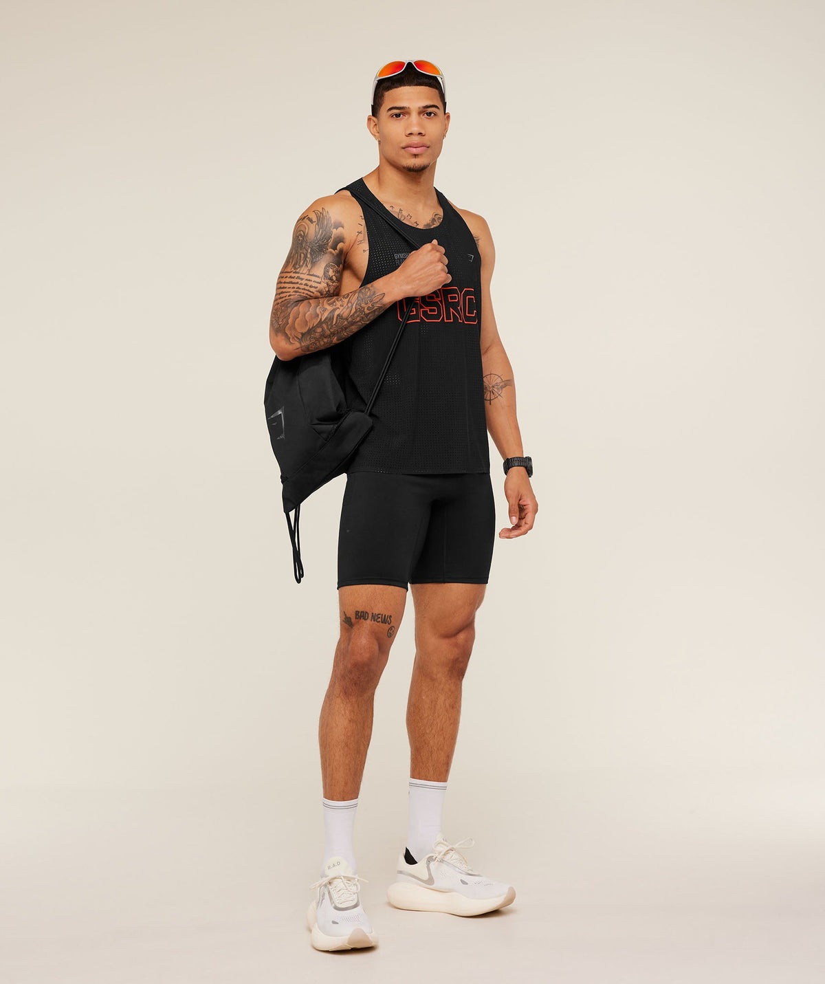 Running Elite Race Half Tight - Black
