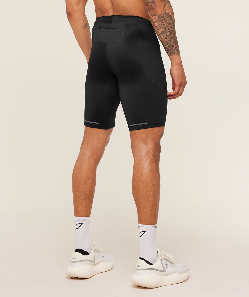 Running Elite Race Half Tight - Black