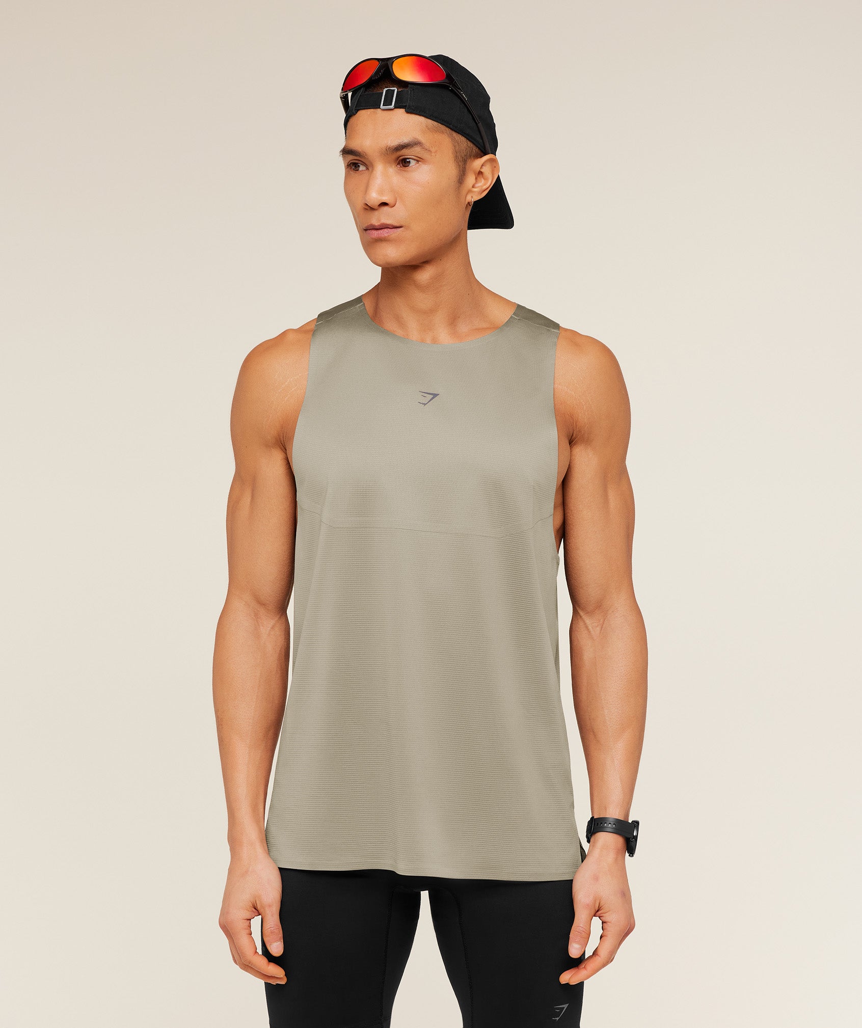 Running Elite Tank - Linen Brown ;)