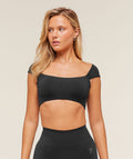 Soft Sculpt Cap Sleeve Bralette - Black