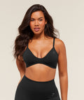 Soft Sculpt V-neck Sports Bra - Black