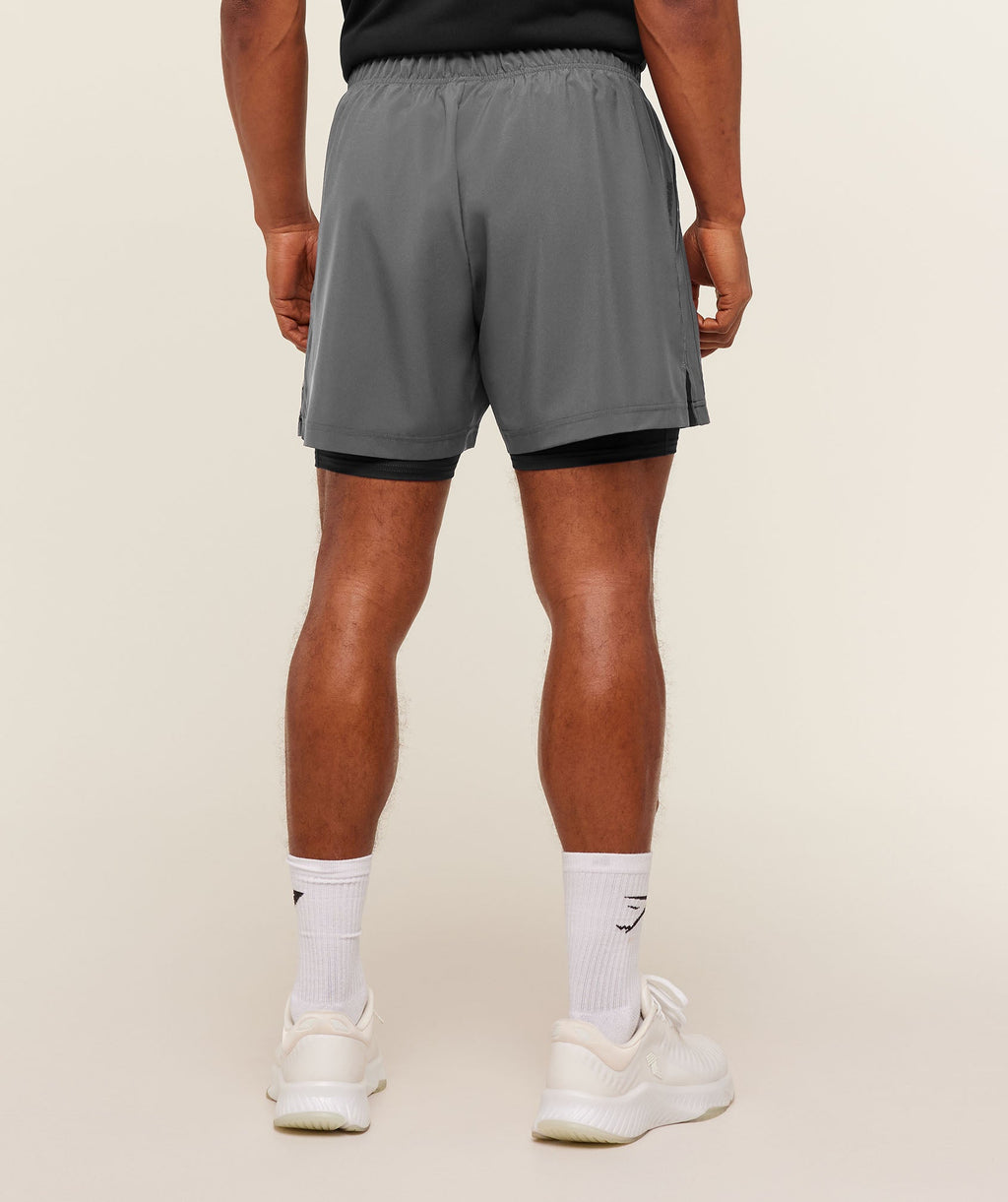 Sport 5" 2 in 1 Shorts - Dark Grey/Black